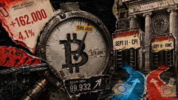 Bitcoin dips below $80,000 as a hot August jobs report shifts Fed policy expectations