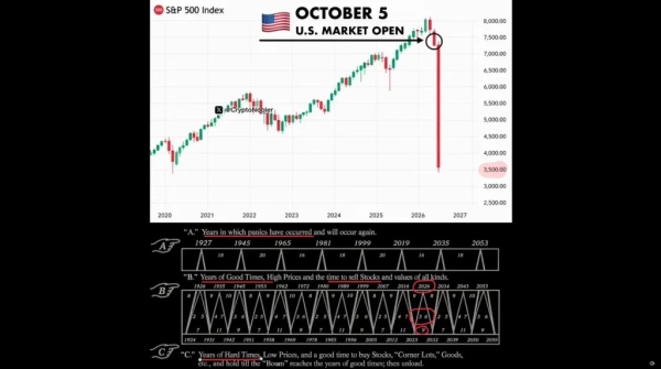 Bitcoin Crash Warning Goes Viral as X Post Flags Benner Cycle