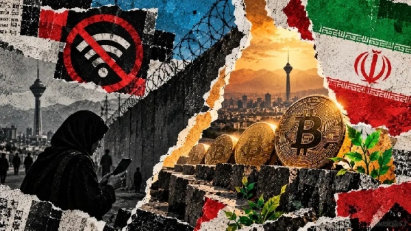 Iran-linked Bitcoin activity fell about 80%, then rebounded during the blackout